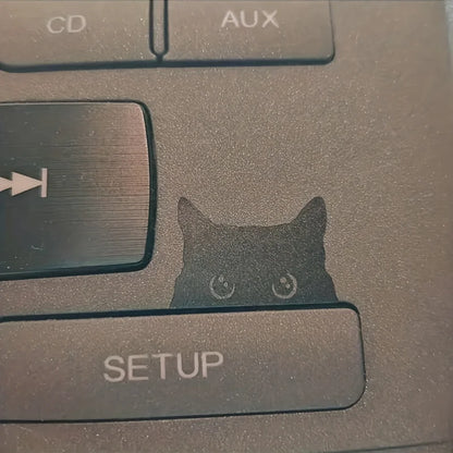 6PCS Black Cat Peeking Pvc Vinyl Sticker Hidden Pop