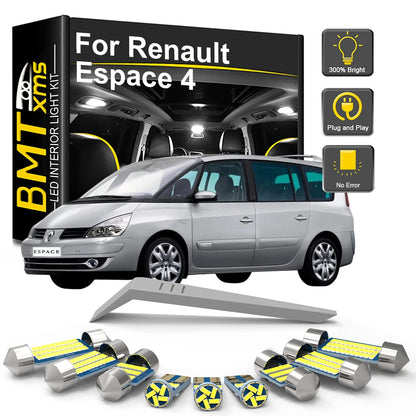For Renault Espace 4 2003 2004 12 18PCS Interior Bulb Kit 2005