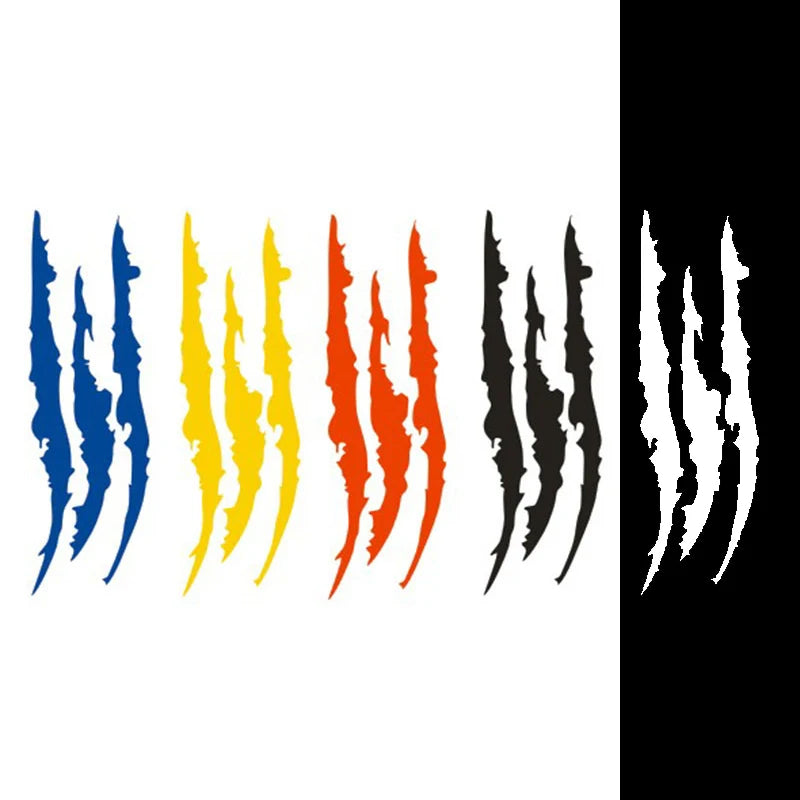 Sticker Reflective Monster Claw Scratch Stripe Marks Headlight