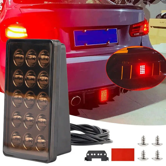 Smoked Third Brake Strobe Tail Stop Drl Leds Motocycle