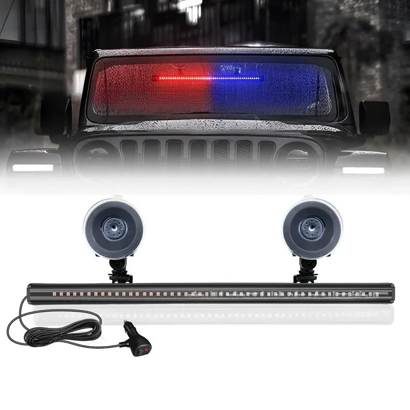 Emergency Strobe Bar 12V 24V 3030 Beads Red Blue