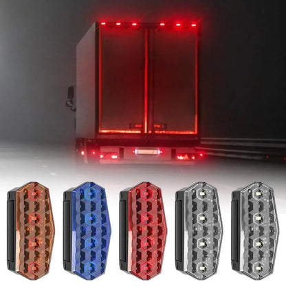 For Semi Trailer Waterproof No Wiring Solar Side Marker Right