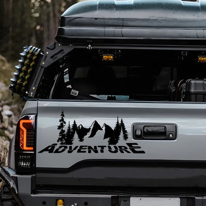 Stickers Forest Adventure off-road Rear Windshield Camping Glass