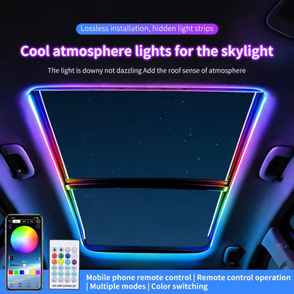 Sunroof Strip Ambient Remote APP Control USB Roof Panoramic