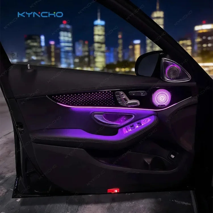 For Benz C Class W205 S205 Colors Ambient Kit RGB Bluetooth APP