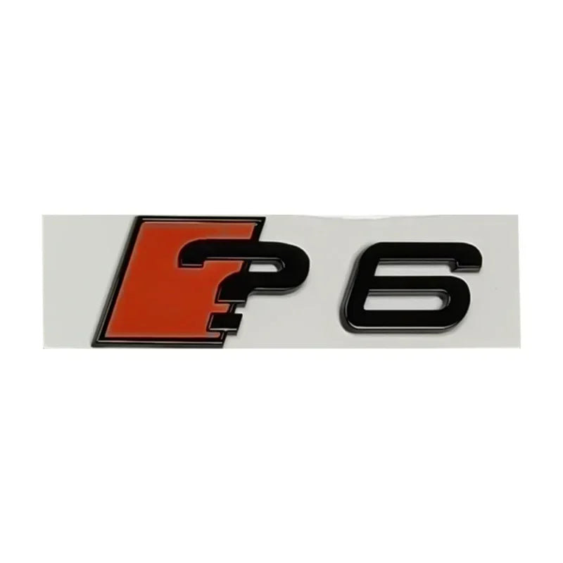 For A3 A4 A5 A6 A7 ABS Side Decals Letter Stickers Trunk Emblem
