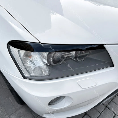 For BMW X3 F25 X4 F26 2PCS Front Headlight Eyelids Eyebrows