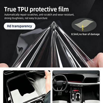 For Porsche 911 2020-2025 Rear Door Protective Film Transparent