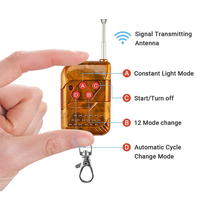 Yellow White Grille Wireless Remote Red Blue Strobe Emergency