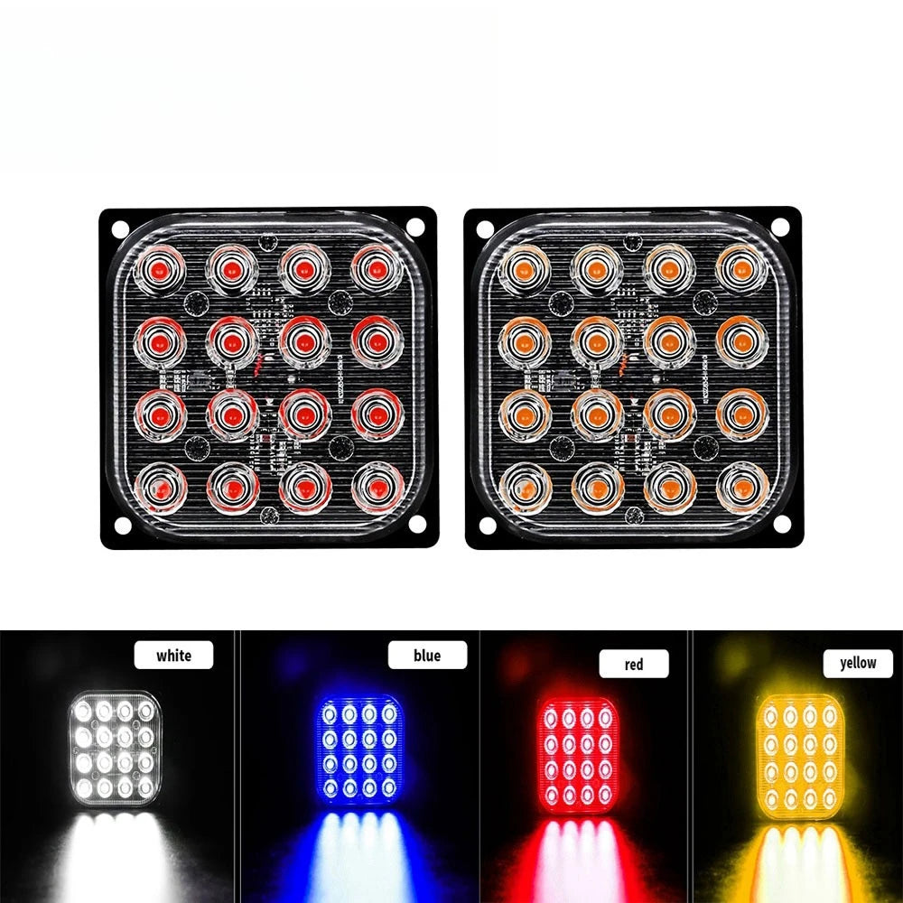 Strobe Warning Grille Flashing Truck Amber Traffic 12V 24V