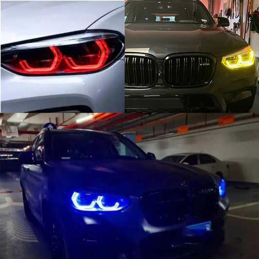 For BMW X3 X3M F97 G01 Lemon Yellow Drl Module Angel Eyes X4 X4M