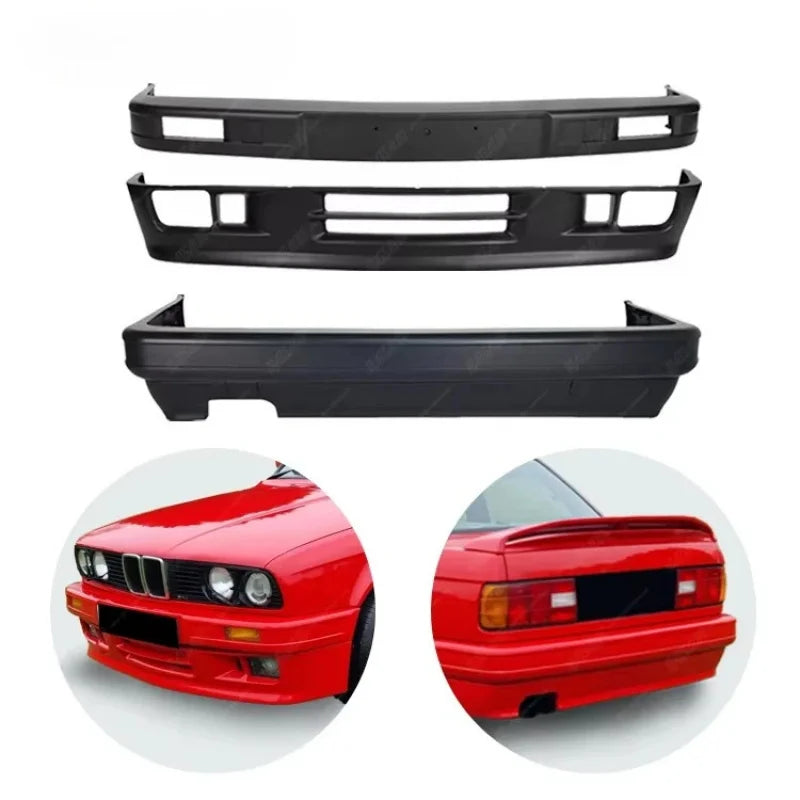 For 3 Series E30 1982-1994 2 m-tech Body Kit Bumper D Front Rear