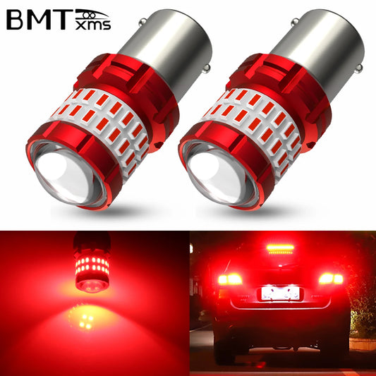 For Honda Suzuki Ford Focus 2 Bmtxms 2PCS Red P21W 1156 ba15s