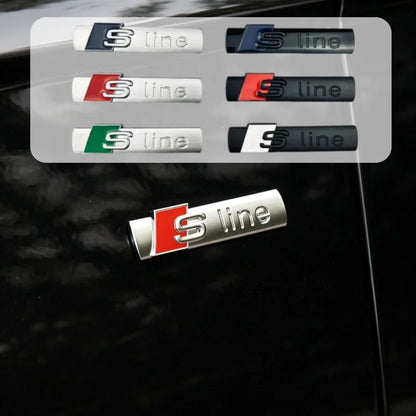 For Audi Sline SQ5 SQ7 Q5 1PCS Side Fender Emblem Sticker Q7 Q8