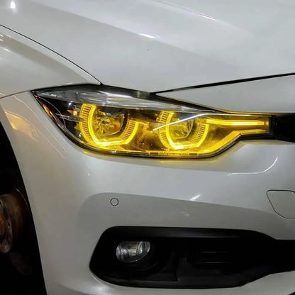 For BMW 3 Series F30 F35 Dual Color Drl RGB Yellow White Panel