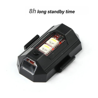 Colors Drone Strobe USB anti-collision Bike Tail Model Aircraft
