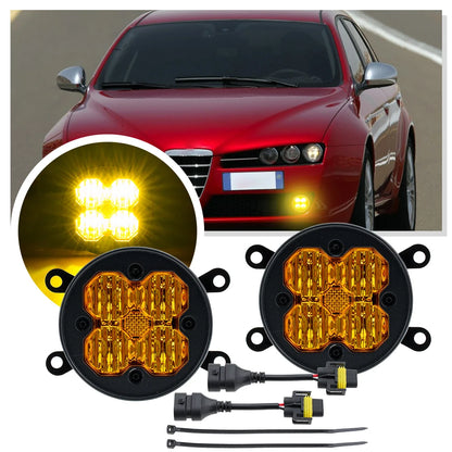 For Alfa Romeo 156 159 Spider Amber Fog Super Bright Round