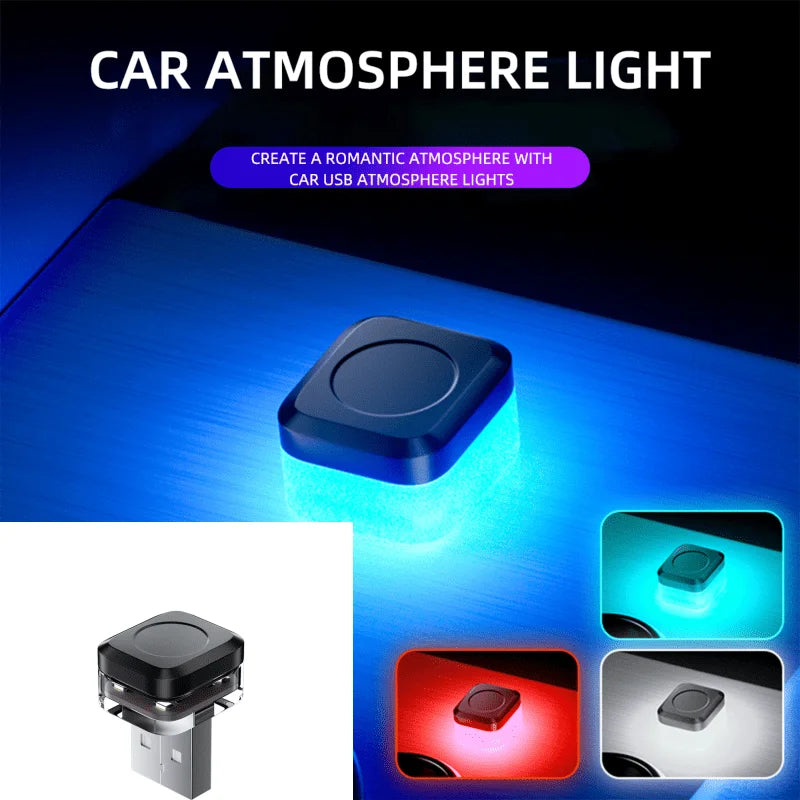 2X USB MINI Interior Atmosphere Plug Play Lighting Reading