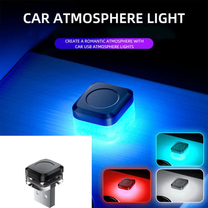 2X USB MINI Interior Atmosphere Plug Play Lighting Reading