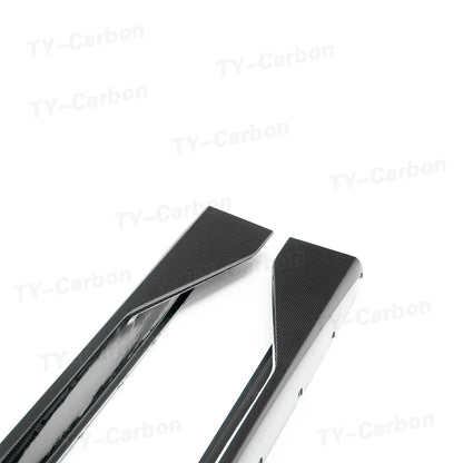 For BMW M3 G80 M4 G82 Dry Carbon Fiber Side Skirt Sill Insert