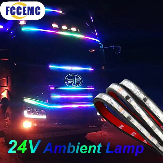 24V Truck Colorful Flashing Ambient Lighting Atmosphere Night