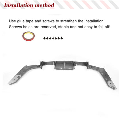 For BMW 3 4 Serises F80 Rear Splitter Carbon Fiber Body Kit