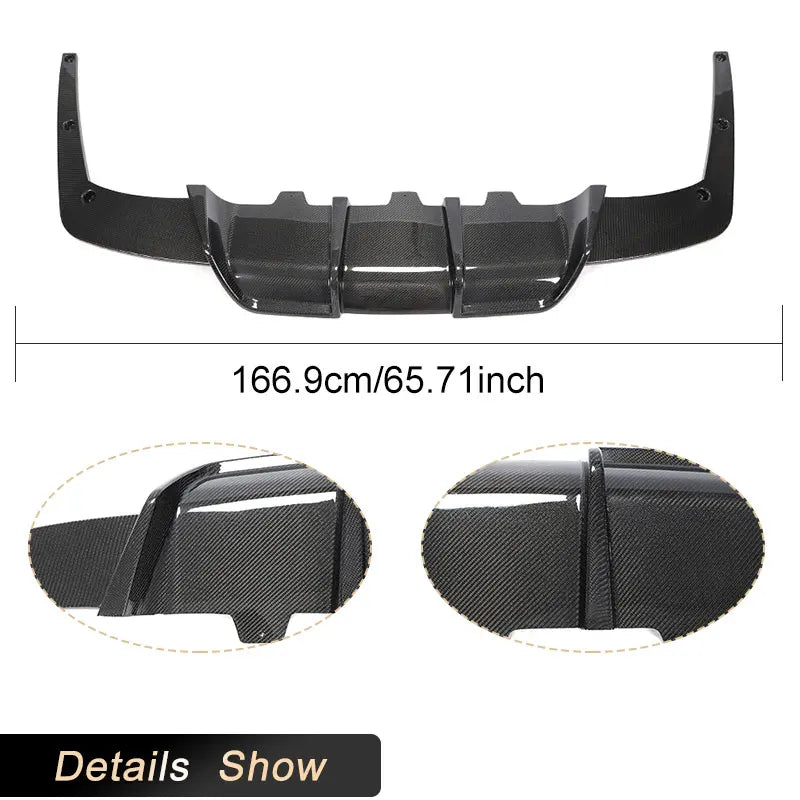 For BMW 6 Series F06 F12 Full Carbon Fiber Rear Bumper Diffuser