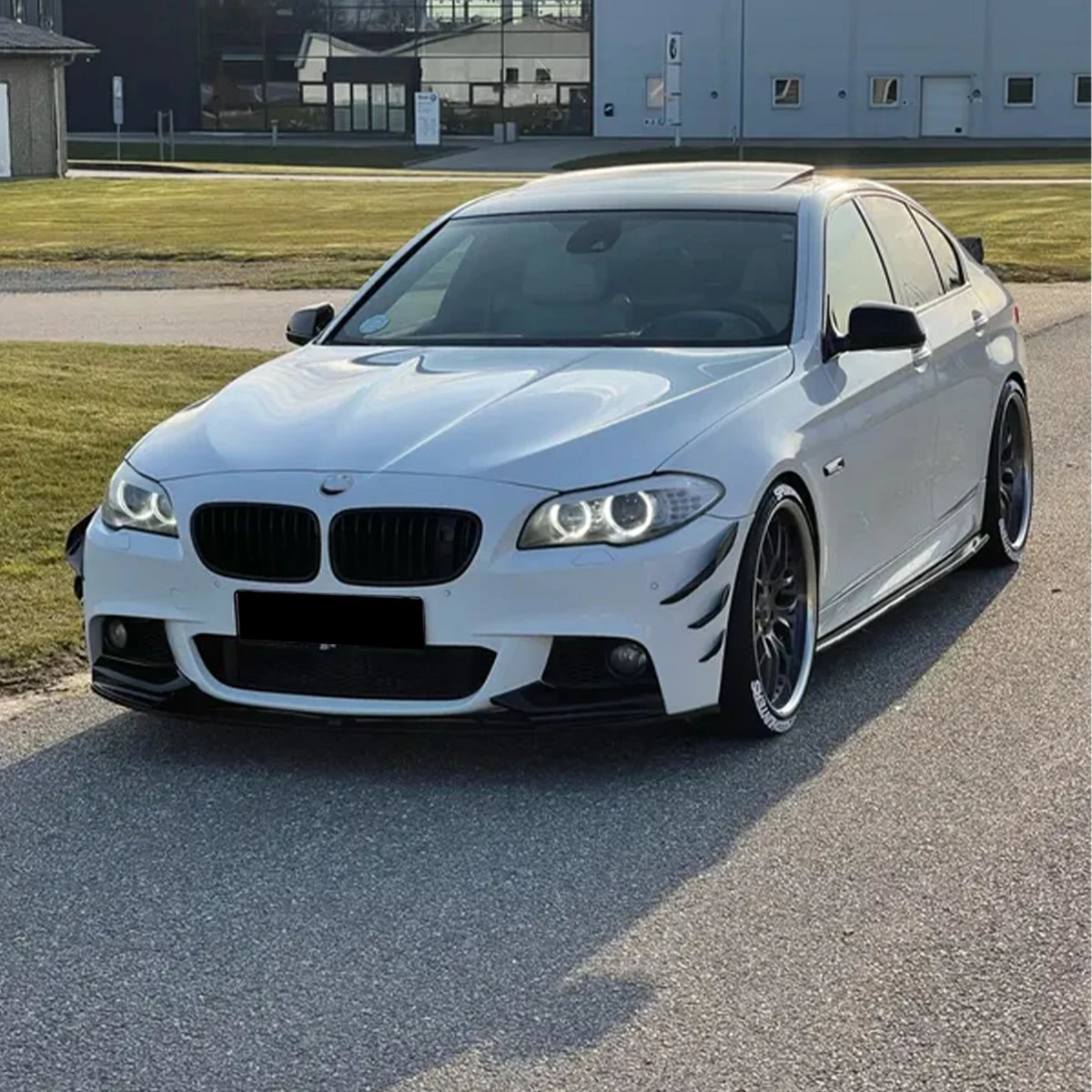 For BMW F10 M5 2012-2016 4PCS Front Bumper Spoiler Lip Splitter