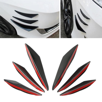 Front Bumper Lip Diffuser Shunt Fin Body Spoiler Canard