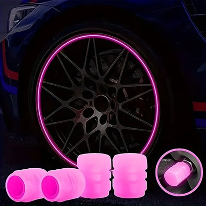 10PCS Luminous Valve Stem Cap Decor
