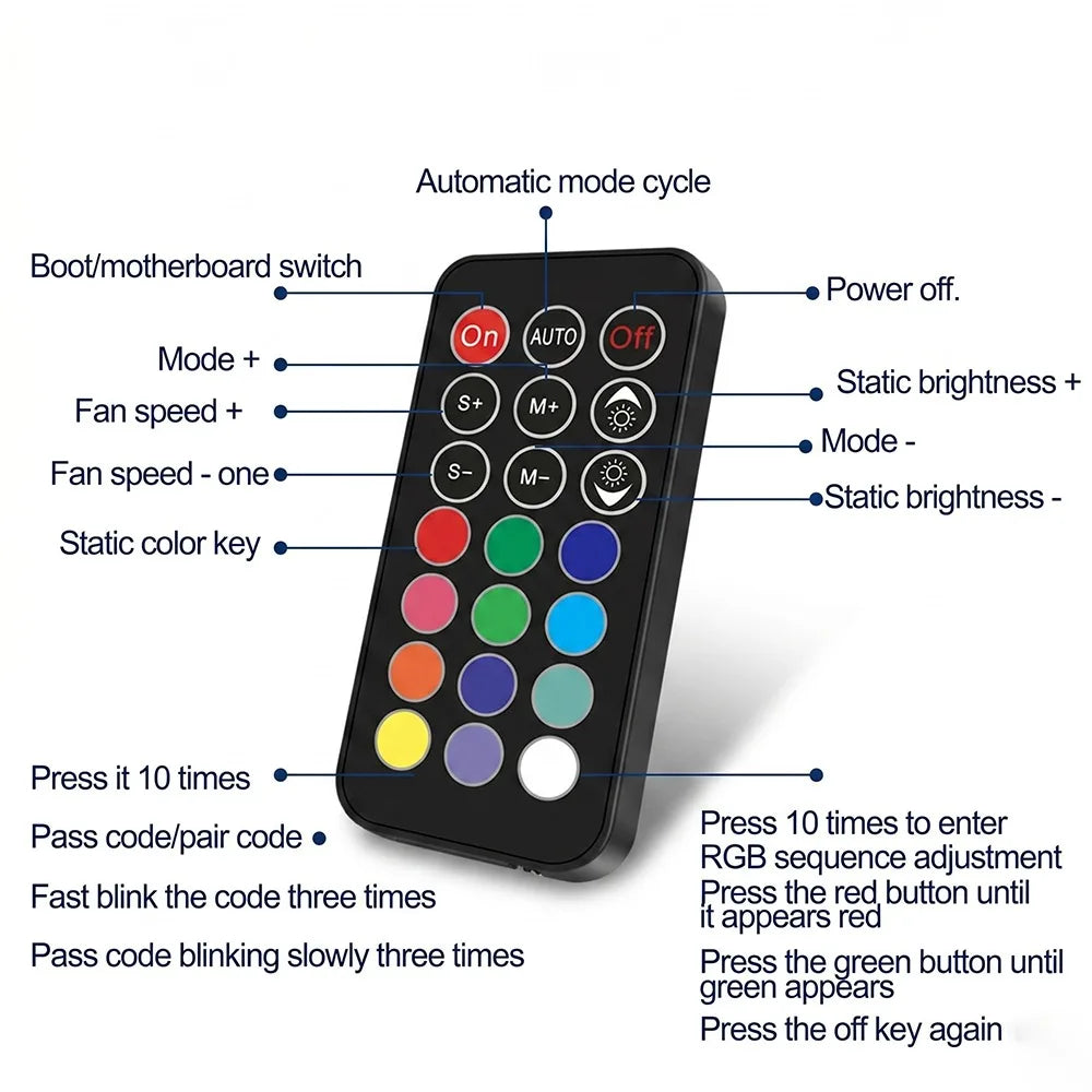 Grille Ambient 22IN 48LED RGB Scanner Flashing Strip Remote