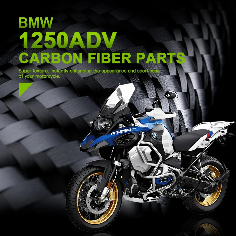For BMW 1250 Adv 2020+ Carbon Fiber Front Lip Spoiler Fender