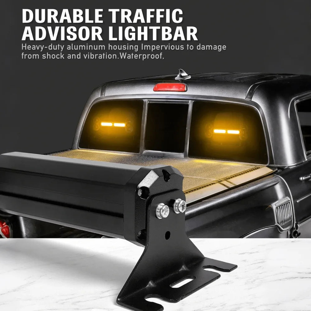 For Construction Tow 2PCS Nilight Strobe bar.front Rear