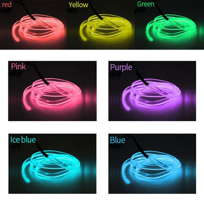 Interior Atmosphere Lighting Strip Flexible El Cold Line Tube