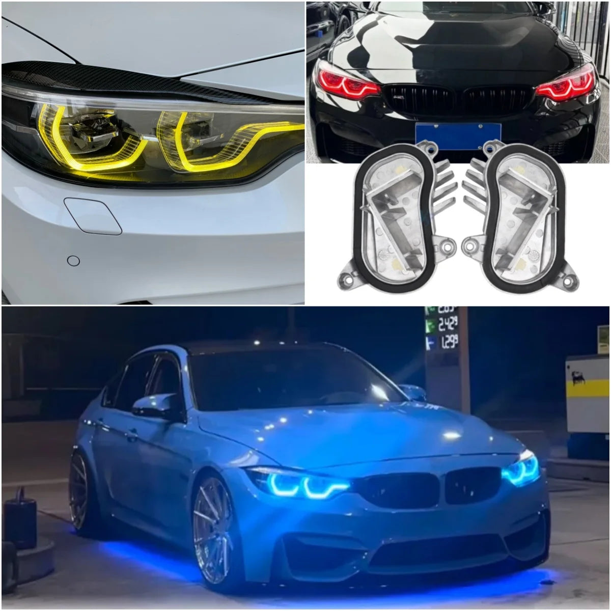 For 2018 2019 2020 BMW F80 Csl Yellow Angel Eyes Drl Modules F82