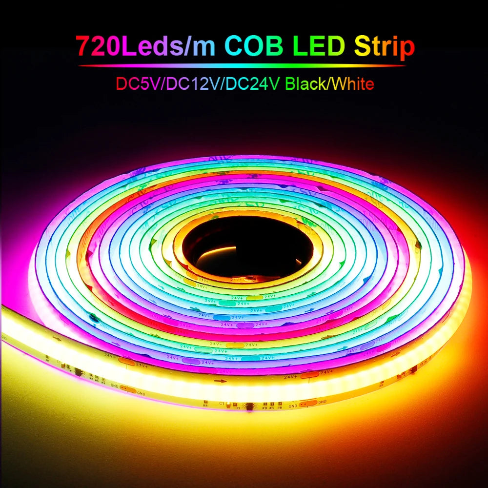 WS2811 Cob Strip Pixel Addressable ws2812b 720 Leds RGB