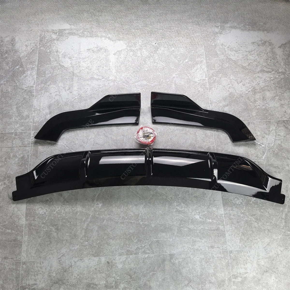 For BMW X5 F15 M50I M Gloss Black M Performance Rear Diffuser