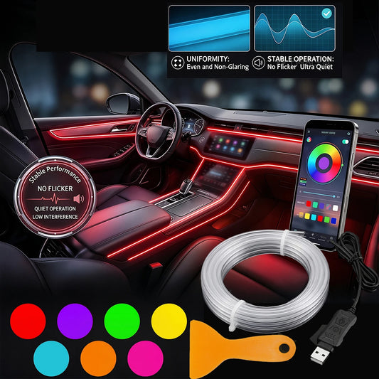 Interior Ambient Strip RGB Fiber Optic Atmosphere ultra-thin