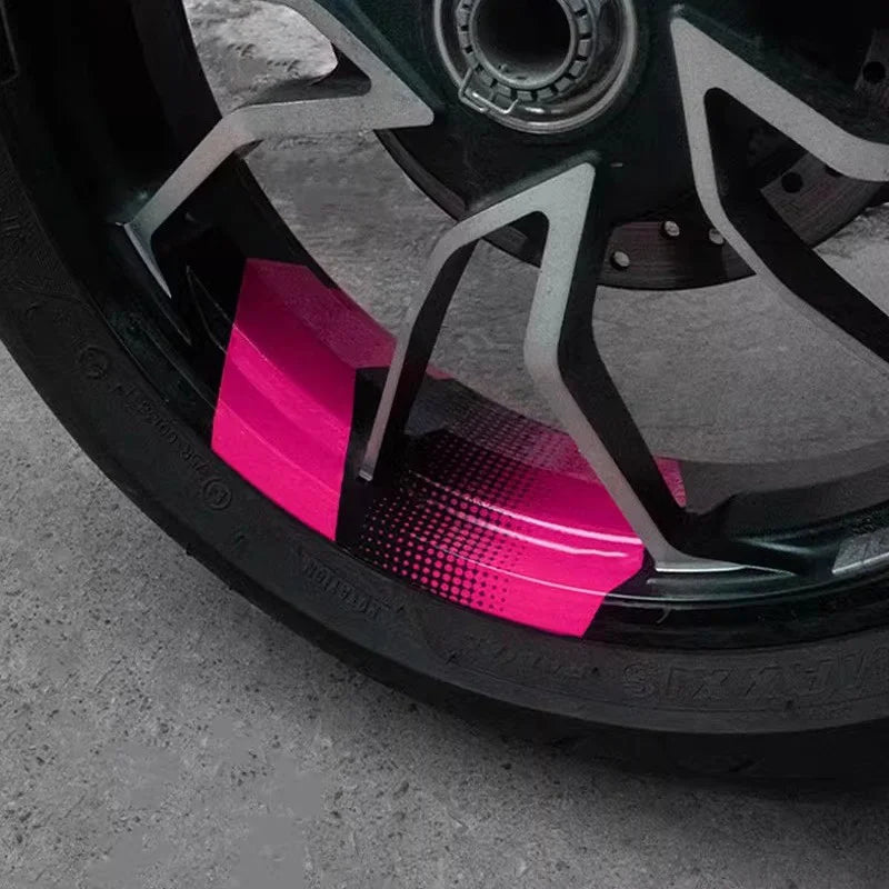 For Motorcycle Wheel Mod 1PC Geometric Arrow Wheel Sticker