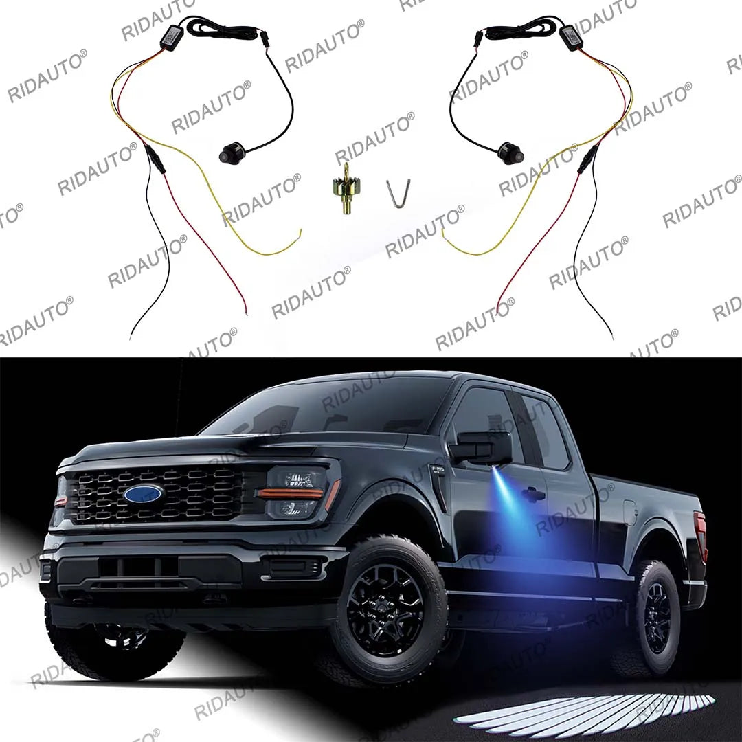 Angel Wing Ambient Rearview Mirrors Pickup Truck General Welcome
