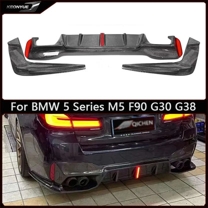 For BMW 5 Series M5 F90 G30 G38 540 Carbon Fiber Back Lip Bumper