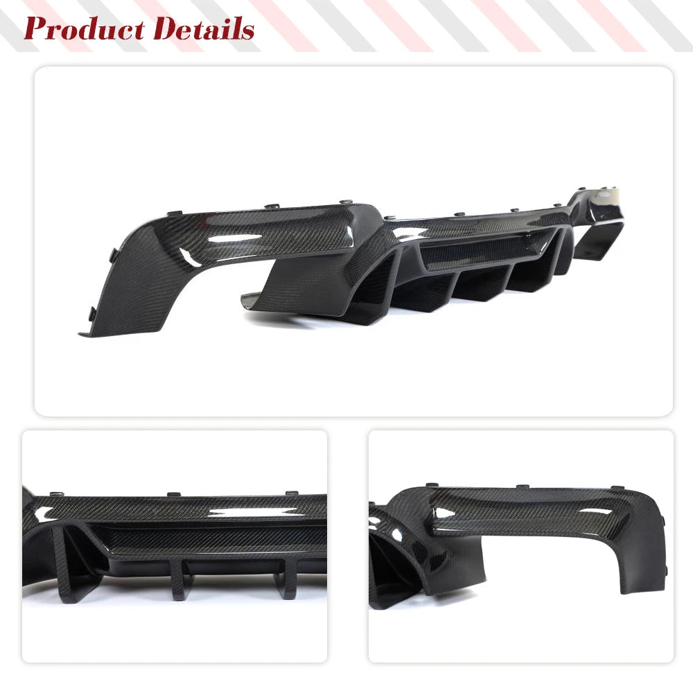 For BMW 5 Series F10 Real Rear Diffuser Bumper Lip Spoiler Guard