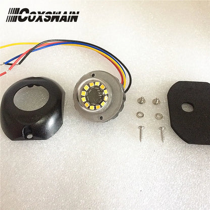 1PC G12 Dual Color Strobe Warning Surface Mount Side