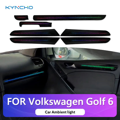For Volkswagen Golf 6 Symphony 64 Colors Ambient Flowing Neon