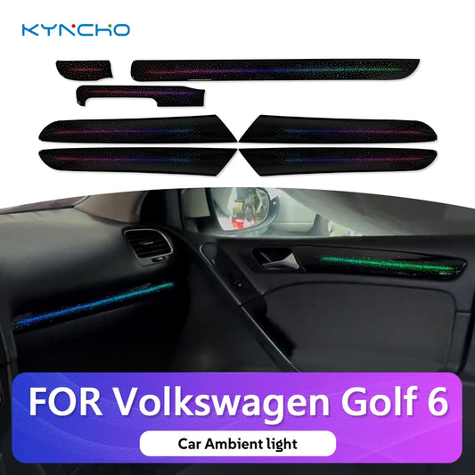 For Volkswagen Golf 6 Symphony 64 Colors Ambient Flowing Neon