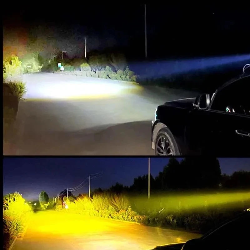 For Offroad Work 60W Fog Spotlights Strip 20LED 6000K Roof Front