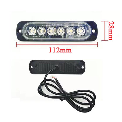 4P Truck Signal 12v-24v Strobe Grille Flashing Bar Side