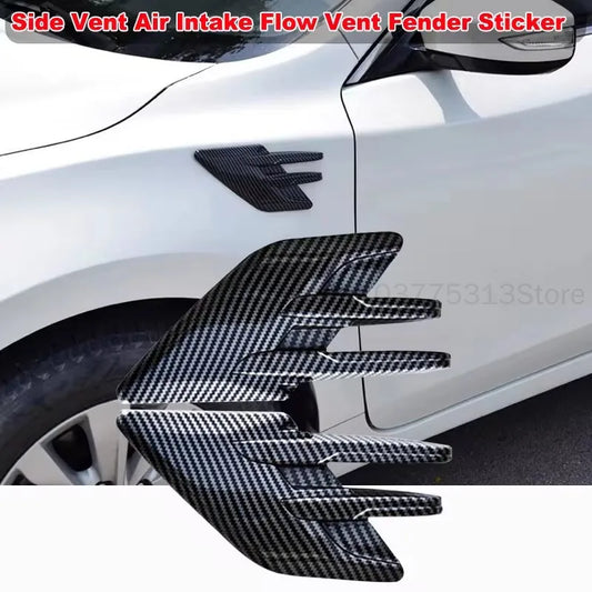 Side Fender Cover Shark Gill Fake Vent Sticker Exterior
