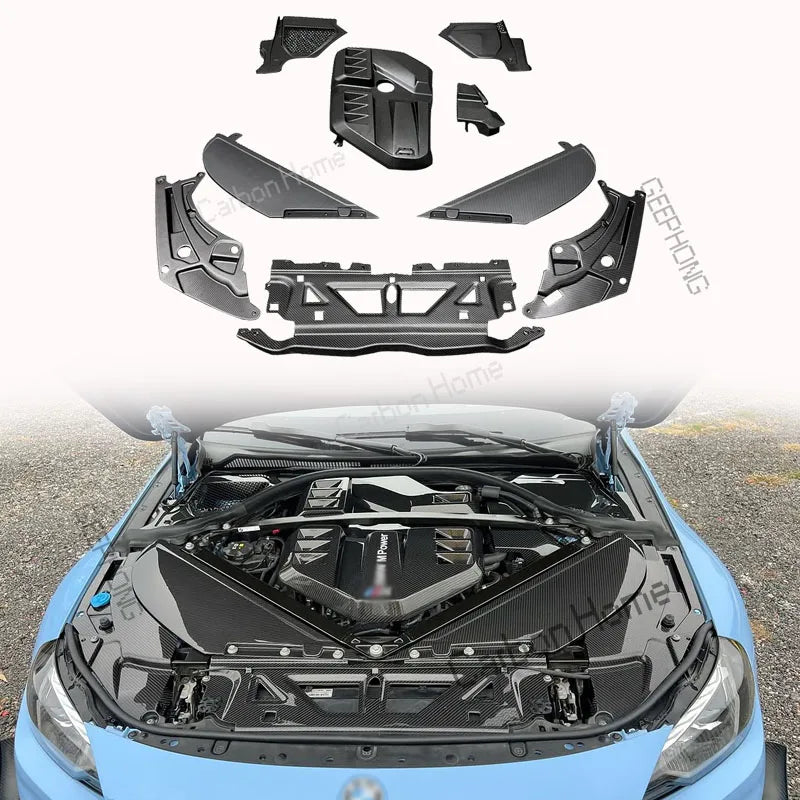 For BMW G87 M2 2023 G82 G83 S58 G80 G81 M3 2021-2025 Dry Carbon