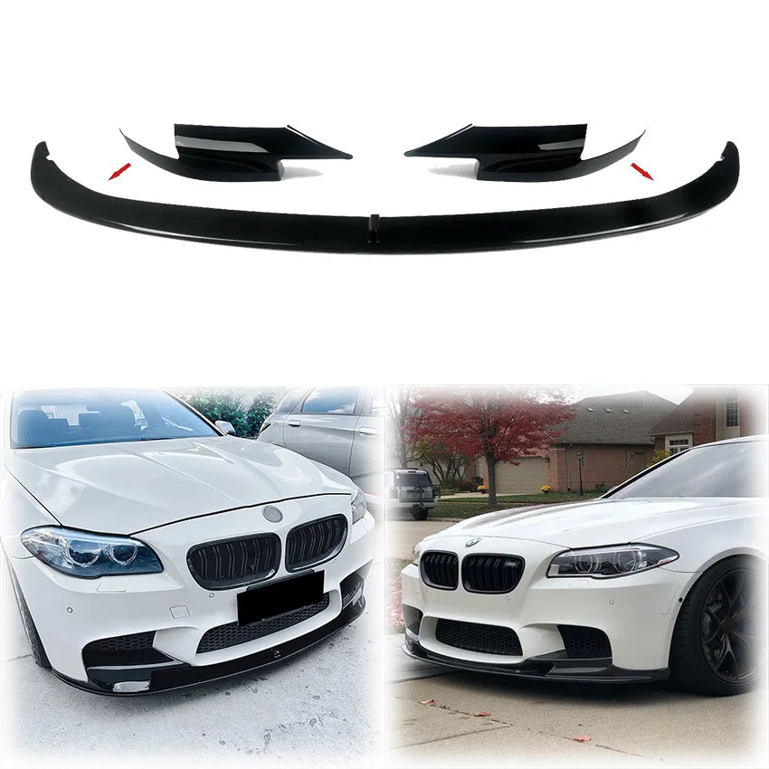 For BMW F10 M5 Mp Style 4PCS 2010 2017 Front Bumper Lip Diffuser